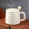 Caneca de Grande Capacidade para Uso Doméstico, Copo para Casal, Caneca de Cerâmica para Café, Caneca de Pedra com Cor sob Esmalte, Xícara de Chá