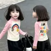 Blusa Térmica Base para Meninas Outono e Inverno 2025 Novo Estilo para Crianças Maiores, Gola Alta Curta, Camada Interna Quente, Mangas Longas Color Block