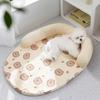 Primavera y Verano Perro Dibujos Animados Almohada en Forma de U Cojín de Látex Perrera para Perro Nido Fresco para Gato Nido Sofá Cojín para Mascota