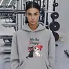 Moletom com Estampa de Gato Desenho Animado Feminino Exportação Transfronteiriça Moletom Solto Temu Wish Amazon One