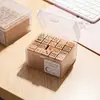 Caja de almacenamiento mini para sellos, organizador de escritorio multi-compartimento para materiales de journaling DIY y artículos varios, caja organizadora de alta gama de gran capacidad