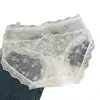 Bragas de Encaje Huecas para Mujer, Puro Deseo Sexy Algodón Satén Entrepierna Cintura Media