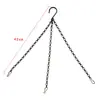 Gancho Cadena Colgante para Maceta de Flores Cadena para Colgar Macetas, Cadena de Hierro Extendida para Colgar Cestas, Negra Resistente a la Corrosión
