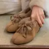 Zapatos de Invierno de Moda con Piel de Conejo, Diseño Versátil, Nuevo Estilo Americano, Marca de Nicho, Forrados de Felpa