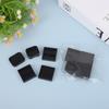 Mini Conjunto Preto de 5 Peças Boneco Bento Japonês Casa de Bonecas Prato de Jantar Marmita Recipiente Pequeno de Plástico Adereços para Brincadeiras com Comida e Fotografia