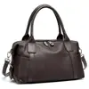 Bolso de mano de cuero genuino de lujo para mujer, nuevo bolso de moda 2026 de piel de vaca de capa superior para mujer, bolso tipo almohada versátil vintage