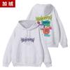 SEVENTEEN BSS II TELEPARTY Roupa Combinando Suéter Amplo Estampado Blusa com Capuz
