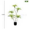 Planta Artificial de Madera Milenio Escandinavo Decoración Suave Planta Verde Falsa Adornos en Maceta Orquídea de Sangre de Dragón Artificial Ornamentos de Bambú
