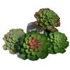 Simulação de planta suculenta simulação cabeça de flor planta parede acessórios de flores falsas suculentas decoração de flores de plástico planta em vaso de plantas