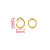 Acero Inoxidable Bucle de Apertura Giratoria Conector Giratorio Bucle de Apertura en Espiral Suministros para Hacer Joyería DIY
