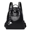 Mochila de Comercio Exterior de PU para Mujer 2026 Nuevo Estilo Coreano Gran Capacidad Bolsa Escolar para Estudiantes Mochila de Cuero Suave de Color Sólido de Moda para Mujer