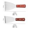 Pala para Barbacoa de Plancha de Hierro Acero Inoxidable Pala para Cocinar Resistente a Altas Temperaturas Pala para Bistec Pala para Pizza Chinoiserie Mano Anti-Escaldante Pala para Pastel