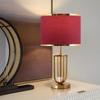 Lámpara de mesa nórdica americana lámpara de noche dormitorio acogedor simple moderno sala de estar habitación modelo mesa de noche lámpara de lujo ligero estilo europeo