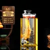 Botella de Infusión de Vino de Vidrio Tarro de Vino Lata de Vino Hogareña Lata de Ginseng Baijiu con Base de Grifo Tapa Especial Selladora Engrosada