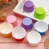 Blanco puro 4435 taza mediana enrollada taza para rizar taza de papel para cupcake taza de papel recubierta resistente a altas temperaturas utensilios para hornear