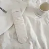 Meias Femininas Finas de Verão Cinzas de Cano Médio, Meias Retas com Bolinhas Estilo Japonês, Meias Femininas Versáteis da Moda para o Verão