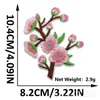 Adesivos de Tecido Bordados Flores de Ameixeira Estilo Nacional Adesivos Patch Decorativos para Bolsa Cheongsam Aplique Sem Costura Raio Amostra Flor Adesivos de Tecido Bordados