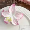 Pinza para el pelo de flor de lirio estilo Ins, Pinza de tiburón de hada dulce, Pasador de hada, Accesorio para el pelo, Pinza para moño, Accesorio para el pelo para la parte posterior de la cabeza