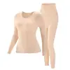 Ropa para Embellecer la Piel de Otoño e Invierno, Ropa Interior Térmica para Mujer, Camiseta Interior Base, Ropa Interior, Ropa Exterior Base, Conjunto de Ropa y Pantalones de Otoño