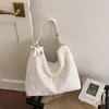 Estilo Coreano Novo Estilo Preguiçoso Bolsa de Grande Capacidade Versátil Casual para Ombro Feminina Bolsa Tote Tecida Retrô para o Dia a Dia Feminina
