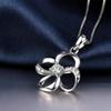 Barraca fornece versão coreana da primeira joia trevo de quatro folhas colar pingente de cristal clavícula corrente diamante dia dos namorados namorada