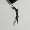 Chaveiro de Personalidade para Carro Enfeites Pendurados Corda de Couro Bolsa de Tempo Pendurada Pequenos Acessórios Pingente de Chaveiro de Couro Tira de Couro Cinto