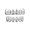 Accesorios para Rap Transfronterizos de Amazon Punto de Cruz con Diamantes Redondos Tirantes Dientes de Oro Grandes Grillz Joyería Dental