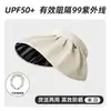 Chapéu de Concha com Aba Larga Chapéu de Proteção Solar Chapéu de Sol de Verão Anti-UV Topo Aberto Dobrável Chapéu de Sol para Exterior de Verão