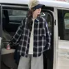 Colección de otoño: camisas nuevas de cuadros para niñas, ropa infantil, tops holgados de manga larga, prendas exteriores elegantes para niñas, chaquetas finas, adecuados para ventas transfronterizas