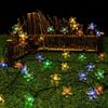 Venta al por mayor del fabricante Venta caliente transfronteriza Luces de cadena solares de flor de cerezo Impermeables para exteriores Decoración de jardín Acampada Colgando en árboles para ambiente