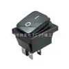 Interruptor de Barco Kcd4 Negro de 4 Pines y 2 Velocidades, Impermeable, Conectado, de Tarjeta Única, 16A, Certificado CQC, Interruptor de Encendido para Aspiradora