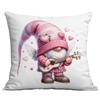 Nueva Funda de Almohada de Amazon Transfronteriza para el Día de San Valentín Linda Funda de Almohada Rosa de Cupido Funda de Almohada para el Hogar