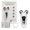 Aparelho de massagem facial por vibração EMS, dispositivo de raspagem facial, aparelho de massagem para pescoço, aparelho de beleza elétrico, placa de raspagem.