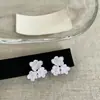 Pendientes de Flor de Aguja de Plata con Súper Hada, Temperamento Dulce, Diseño de Nicho, Estilo Juvenil, Pendientes Versátiles de Moda, Accesorios para Orejas de Lujo Ligero
