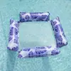 Hamaca flotante de agua con diseño de hojas de cuatro tubos, reclinable plegable para adultos, con clip de red, disponible en stock, nuevo producto transfronterizo.