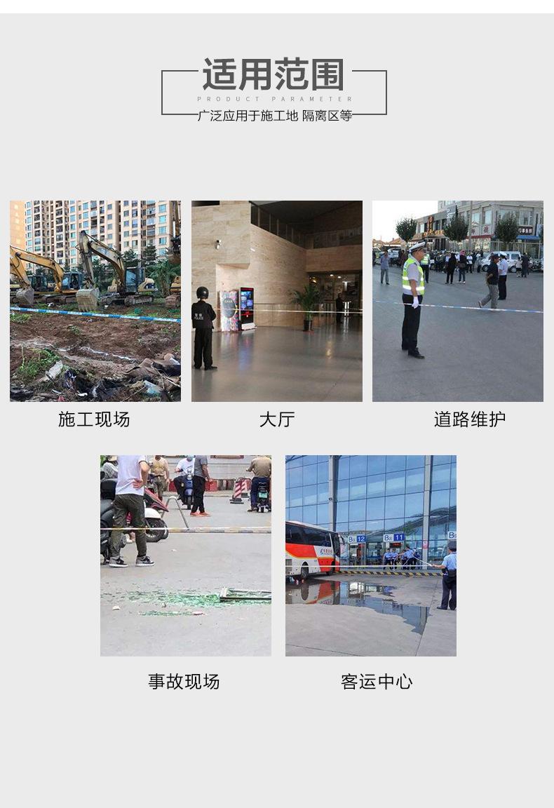 批发30米特厚警戒线 可定制帆布盒装警戒带电缆警示带100米隔离带
