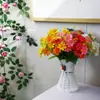 Flor Artificial Salto Orquídea Crisantemo Margarita 28 Cabezas Accesorios de Fotografía Diseño Paisajismo Flor Artificial Fabricante Venta al por Mayor Personalización
