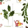 Pinha de Natal transfronteiriça peça única decoração de Natal DIY, arranjo floral caseiro de planta verde, decoração de Natal com frutas vermelhas