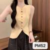 Colete Cardigan Tricotado Doce e Picante com Botões Coloridos, Design Fashion, Roupa Exterior de Nicho para Mulheres, Cintura Afunilada para o Verão