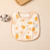 Babero de Crepé en Forma de U Estilo Coreano Hilo de Crepé de Algodón Babero Anti-escupitajos Transpirable Absorbente de Agua Toalla para Escupir para Recién Nacidos