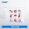 Bolsa cosmética lisa para transferencia térmica, bolsa de almacenamiento de lona, bolsa creativa DIY, bolsa portátil de almacenamiento para viajes, venta al por mayor de fábrica