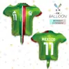 Mecrla Novo Balão da Copa do Mundo 2026 Decoração em Formato de Troféu Balão de Camisa Copa Europeia
