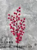Hoja de eucalipto Ruyi Flor de boda dorada Decoración del hogar Fruta eucalipto Foto Material de Nochevieja Copo de nieve