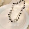 Collar Choker de Cruz Personalizado Europeo y Americano Estilo Dulce Oscuro Cool Sexy Borla Multicapa Largo Colgante Cuello Cadena Clavícula para Mujeres