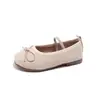 Zapatos Casuales Versátiles Bajos Nuevos para Niños Primavera y Otoño con Decoración de Moño, Suela Suave, Antideslizantes, Zapatos Planos Diarios para Niñas