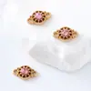 Accesorios Versátiles de Pedrería para Manualidades Conectores de Joyería Ojo de Demonio Colgantes Pequeños Accesorios para Pulsera Collar Hecho a Mano DIY