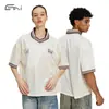 Camiseta Casual Versátil de Manga Corta para Hombre, Colección de Bienestar 2026, Cuello Redondo Holgado, Algodón Puro, Ropa de Manga Corta de Marca de Moda para Adolescentes