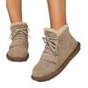 Moda transfronteriza europea y americana otoño e invierno forrado de vellón zapatos de algodón de caña alta para mujer 2024 nuevo comercio exterior cálido tubo corto zapatos de mujer