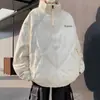 Cityboy Estilo Japonês Rombos Jaqueta Acolchoada de Algodão Inverno Masculina Espessa Jaqueta Acolchoada de Algodão Estilo Americano Ins Marca de Moda Jaqueta