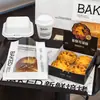 Embalagem de Padaria de Celebridade da Internet Saco para Pão Janela Saco para Embalar Torrada Caixa para Bolo Caixa para Embalar Sobremesa Atacado Comercial